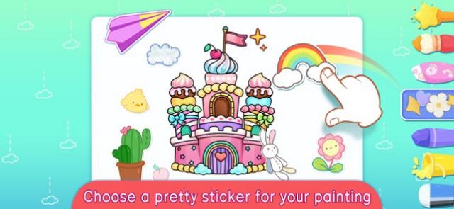 Chọn nhãn dán đáng yêu để làm đẹp cho bức tranh của bạn