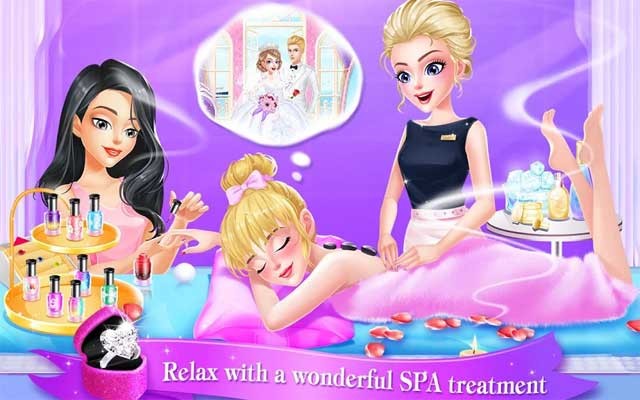 Thư giãn trong tiệm spa để chăm sóc da, làm tóc và trang điểm