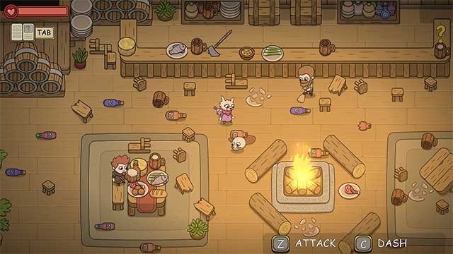 Trải nghiệm nhiều hoạt động thú vị: giải đố, câu cá, chiến đấu, dọn dẹp,...