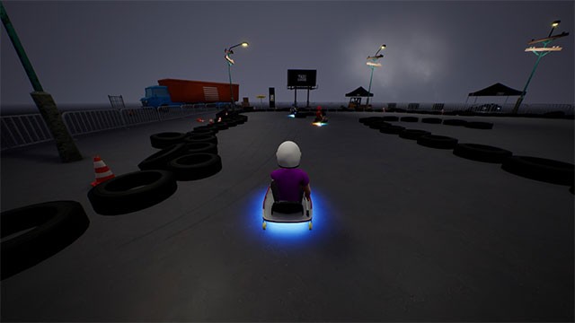 Đua xe xuyên ngày đêm, dựa trên cơ chế vật lý thực kết hợp hành động