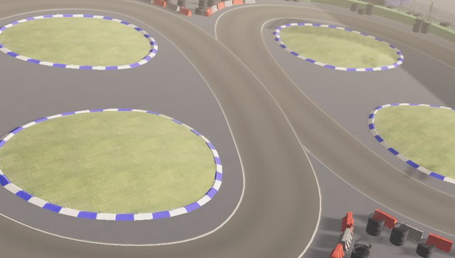 Cạnh tranh với bạn bè trên đường đua Gymkhana mới trong Drift King game