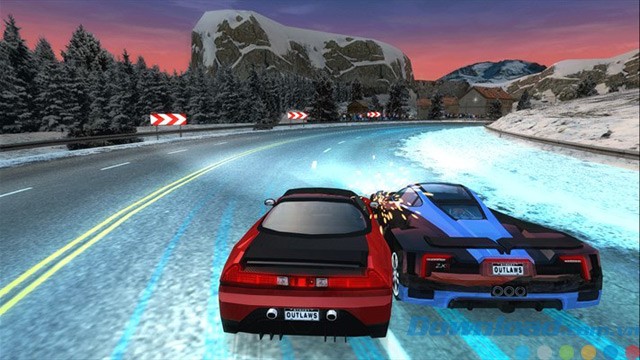 Giao diện game đua xe Drift Mania: Street Outlaws Lite