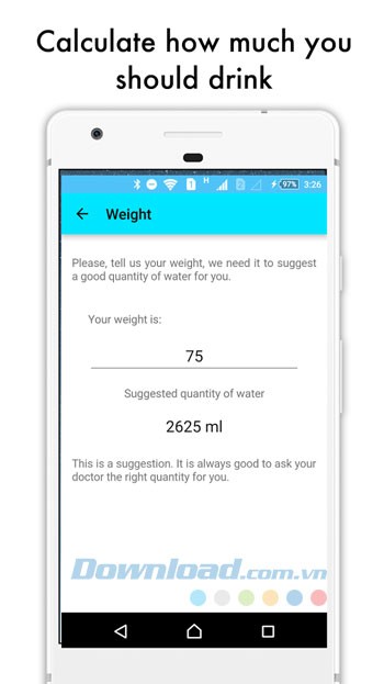 Tính toán lượng nước cần uống mỗi ngày