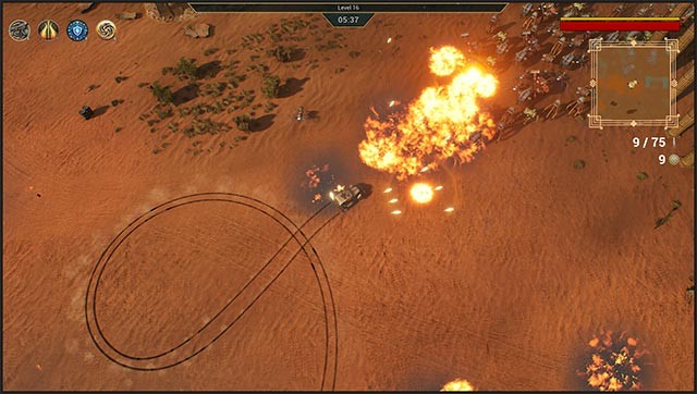 Phô diễn kỹ năng drift, tung hỏa lực và húc thẳng vào làn sóng tấn công của kẻ thù