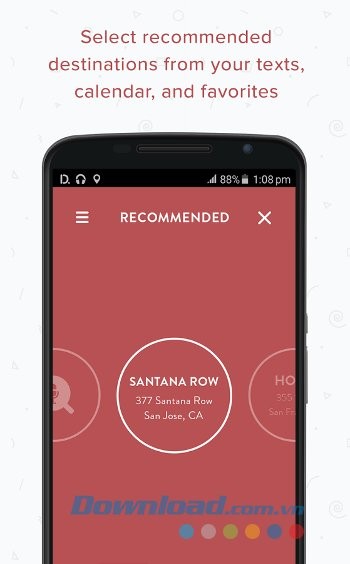 Nhận các đề xuất thú vị từ Drivemode cho Android