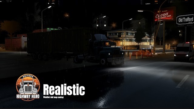 Lái xe chân thực với hiệu ứng ngày đêm và thời tiết đa dạng