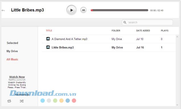 Giao diện tiện ích