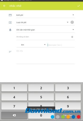 Drivvon với giao diện nhắc nhở