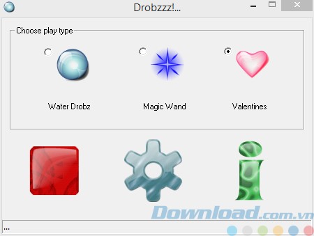 Giao diện chính của Drobz