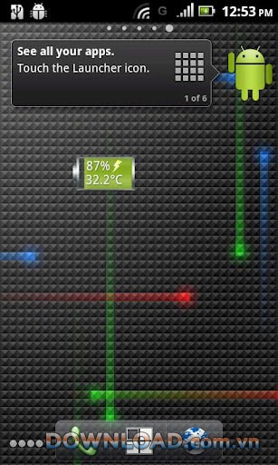 DroidParadise Battery Widget For Android