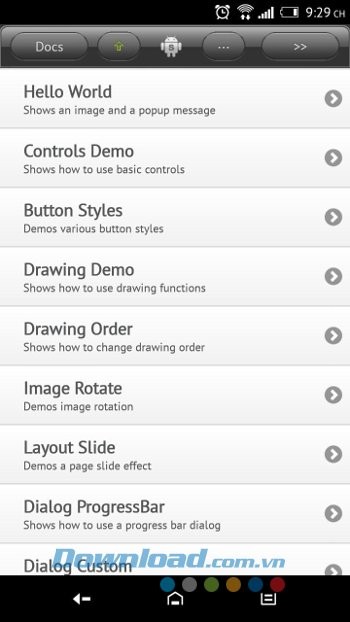 Viết ứng dụng đơn giản với DroidScript