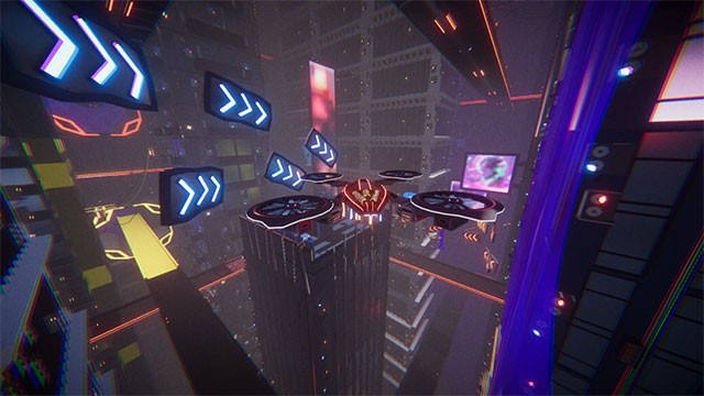 Điều khiển drone khám phá thế giới bí ẩn với nhiều ngóc ngách và công trình