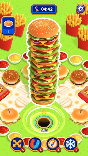 Chơi game ở nhiều bản đồ đồ ăn khác nhau