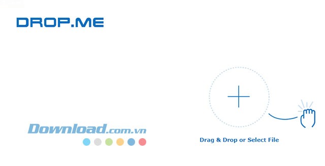 Giao diện chính của Drop.me