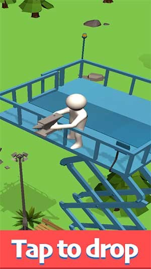 Chạm vào màn hình để thả đồ vật