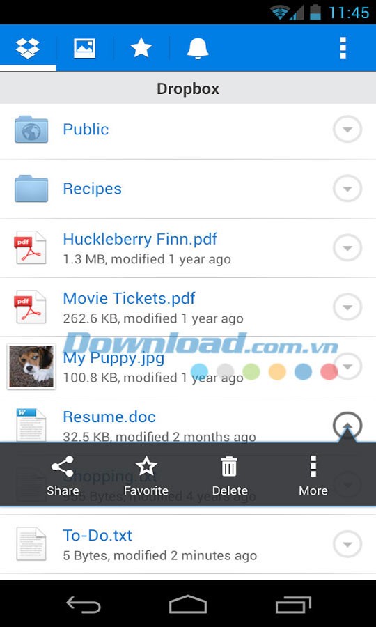 Dropbox for Android