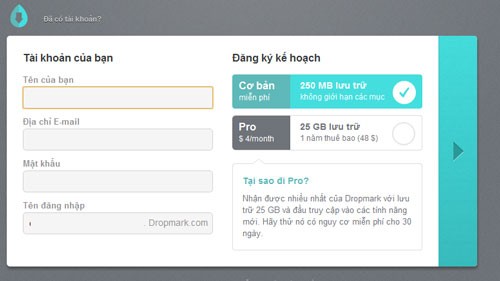 Dropmark Sidebar