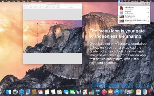 Phần mềm chia sẻ file chuyên nghiệp Dropshare cho Mac