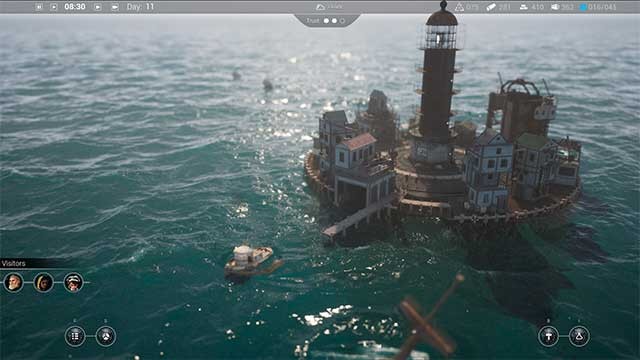 Drownlight là game sinh tồn kết hợp xây dựng thành phố trong thế giới ngập lụt