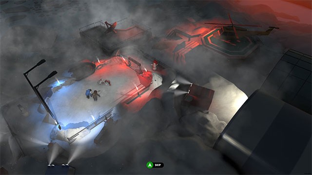 Chơi game Drunken FC ở góc nhìn từ trên xuống giúp bao quát toàn bộ diễn biến trên sân