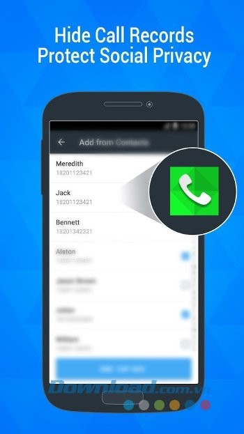 DU Privacy Vault giúp ẩn lịch sử cuộc gọi