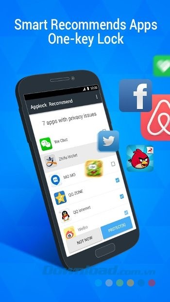 DU Privacy Vault đề xuất các ứng dụng cần bảo mật thông minh