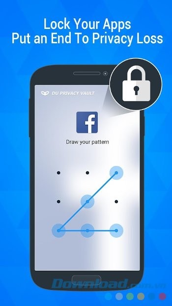 Khóa ứng dụng hiệu quả với DU Privacy Vault
