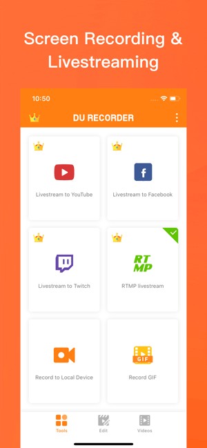 DU Recorder là ứng dụng livestream và ghi video màn hình