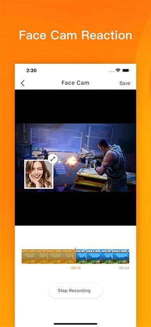 DU Recorder hỗ trợ quay video reaction