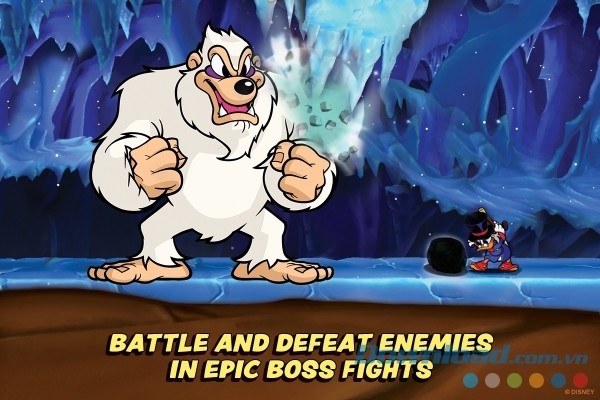 Chiến đấu chống lại kẻ thù trong cuộc chiến kịch tính tại DuckTales: Remastered cho Android