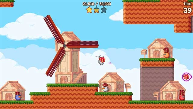 Sử dụng ba lô cánh quạt để bay khắp nơi và chuyển thư cho những chú vịt khác