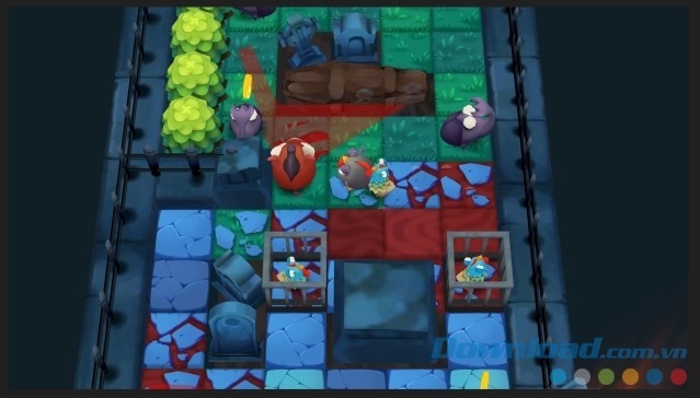 Giải cứu những con gà bị nhốt trong game trí tuệ cho máy tính Dumb Chicken 2: One Way Out