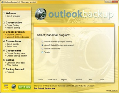 Dunes Outlook Backup