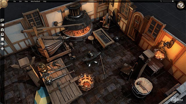 Dungeon Alchemist là phần mềm thiết kế bản đồ game giả tưởng trên PC