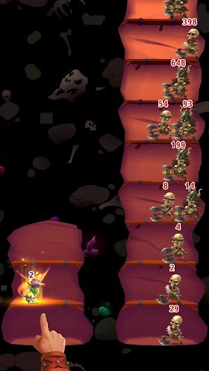 Chạm màn hình để đưa quân đi chiến đấu