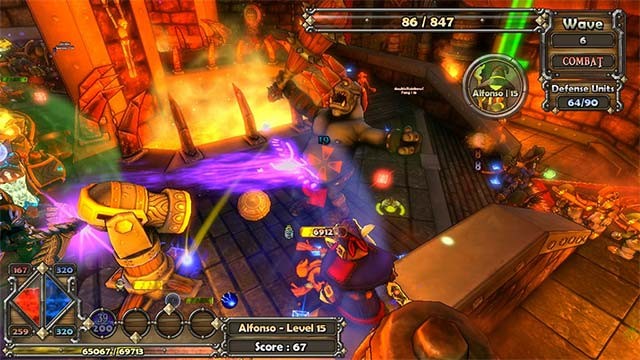 Dungeon Defenders sở hữu lối chơi hành động nhanh