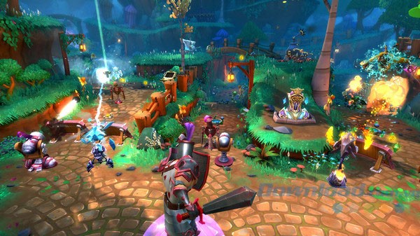 Giao diện game Dungeon Defenders II