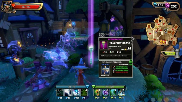 Thu thập đồ khi đánh bại kẻ thù