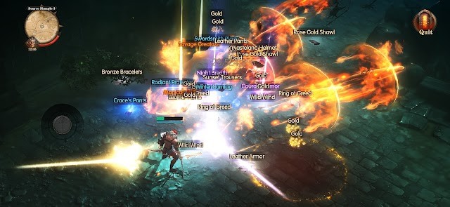 Hiệu ứng kỹ năng mãn nhãn: Mưa thiên thạch, bão lốc kiếm, sấm chớp diệt quái…