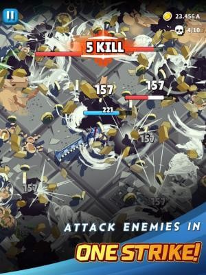 Dungeon of Gods cho bạn tấn công nhiều kẻ thù với một đòn đánh