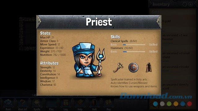 Thông tin chi tiết về lớp linh mục trong game