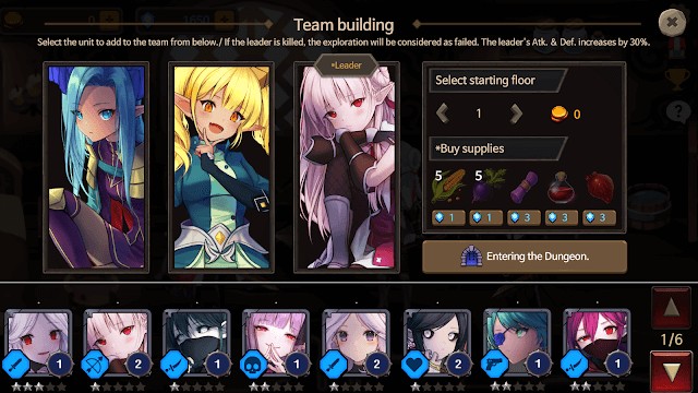 Lập team với các nhân vật độc đáo, mạnh mẽ