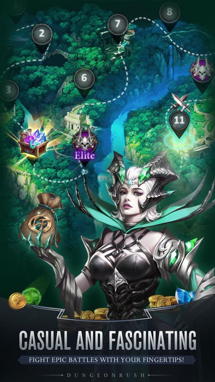 Dungeon Rush: Rebirth có cơ chế chiến đấu đơn giản