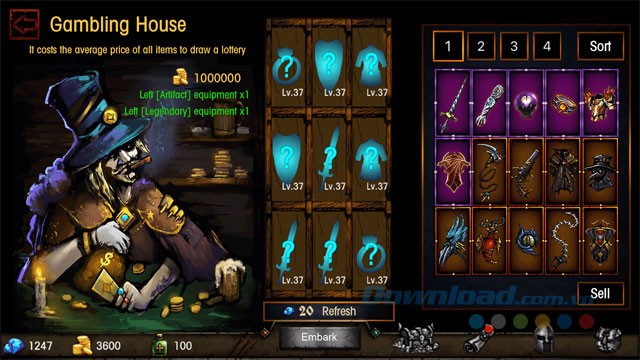 Hệ thống trang bị đa dạng