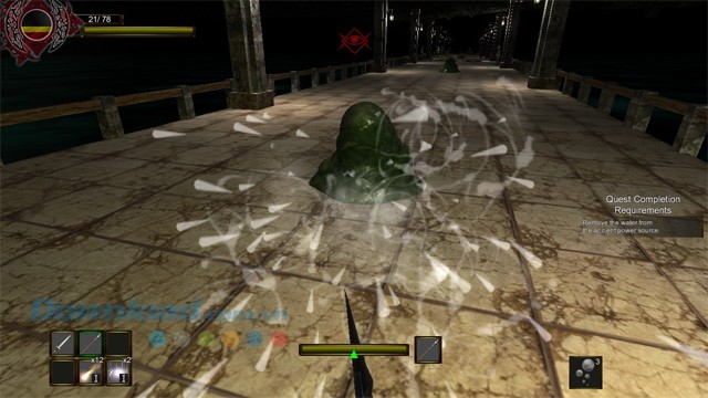 Tìm kiếm và sử dụng nhiều loại vũ khí khác nhau trong quá trình chơi game nhập vai Dungeons & Darkness cho máy tính