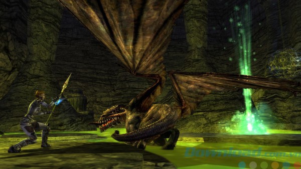 Đánh quái trong game Dungeons & Dragons Online