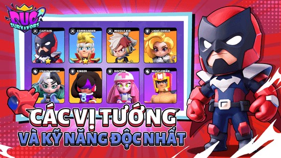 Vô số anh hùng, mỗi người đều sở hữu kỹ năng riêng