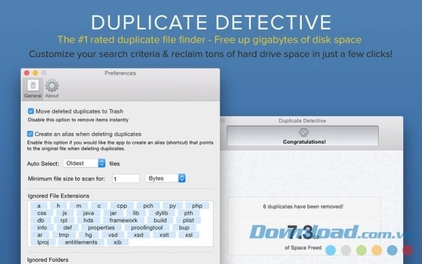 Duplicate Detective cho Mac tùy chỉnh dữ liệu theo nhiều tiêu chí khác nhau