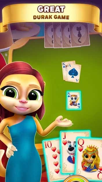 Chơi game Durak truyền thống của Nga trên di động với Durak Cats