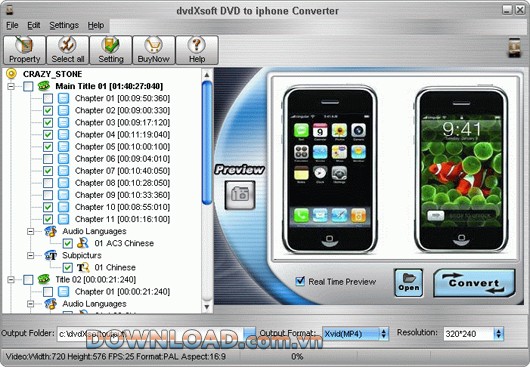 dvdXsoft DVD to iPhone Converter